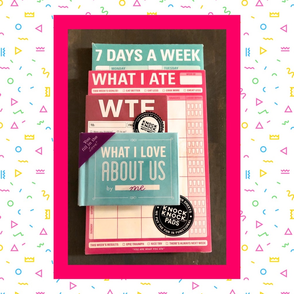 Knock Knock Pads & Book NWT
